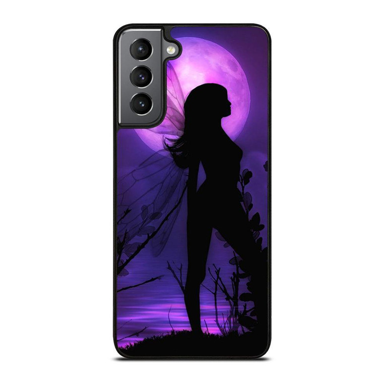 FAIRY DRAGONFLIES PURPLE MOON Samsung Galaxy Case Cover