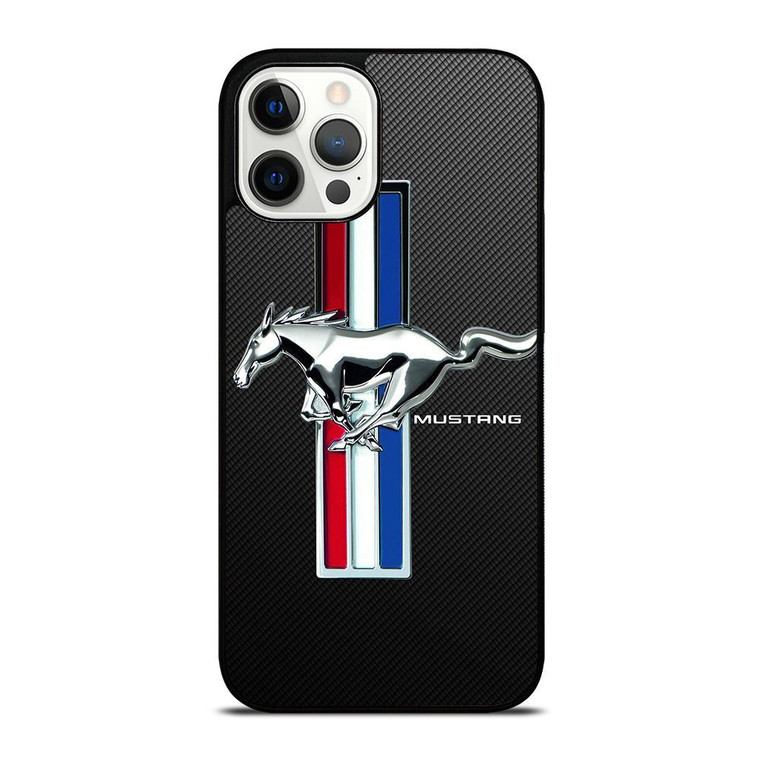 FORD MUSTANG GT LOGO CARBON iPhone Case Cover