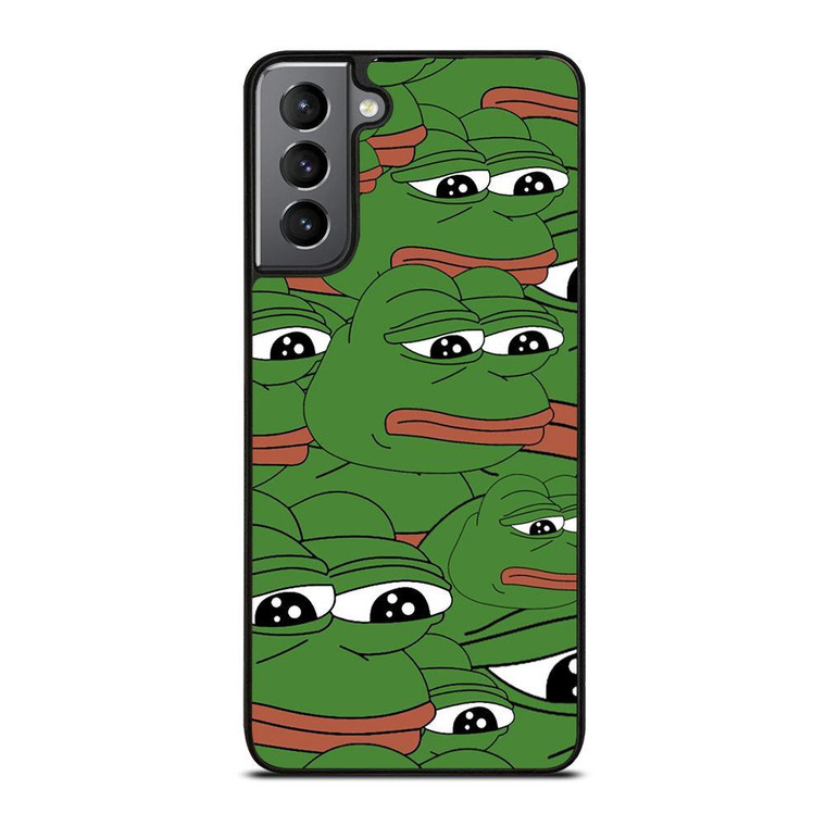 PEPE THE SMUG FROG PATTERN Samsung Galaxy Case Cover
