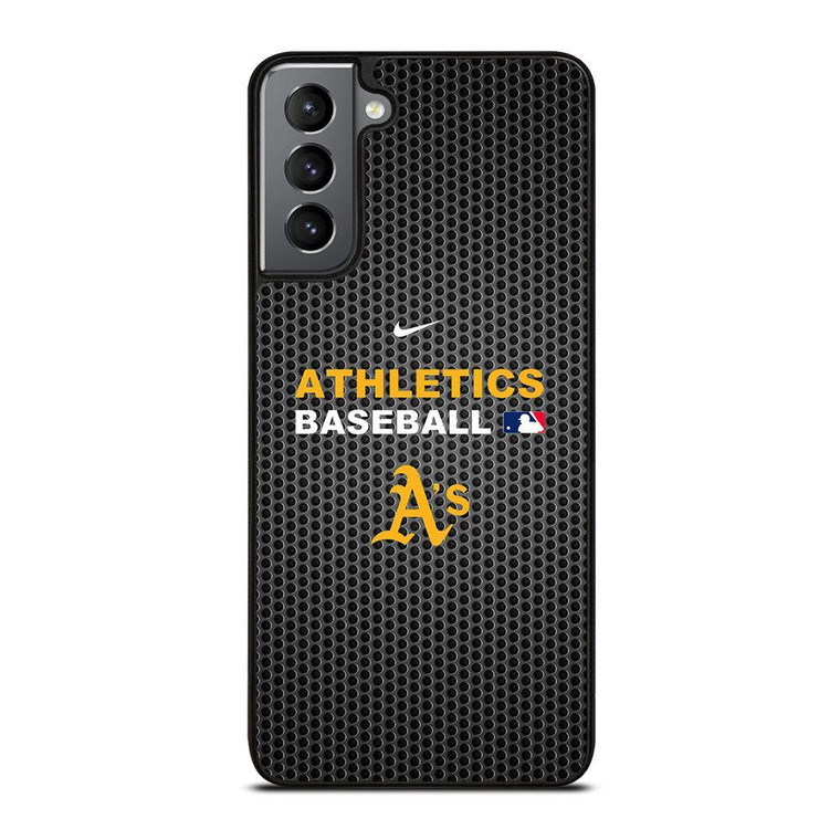 OAKLAND ATHLETICS METAL LOGO 2 Samsung Galaxy Case Cover