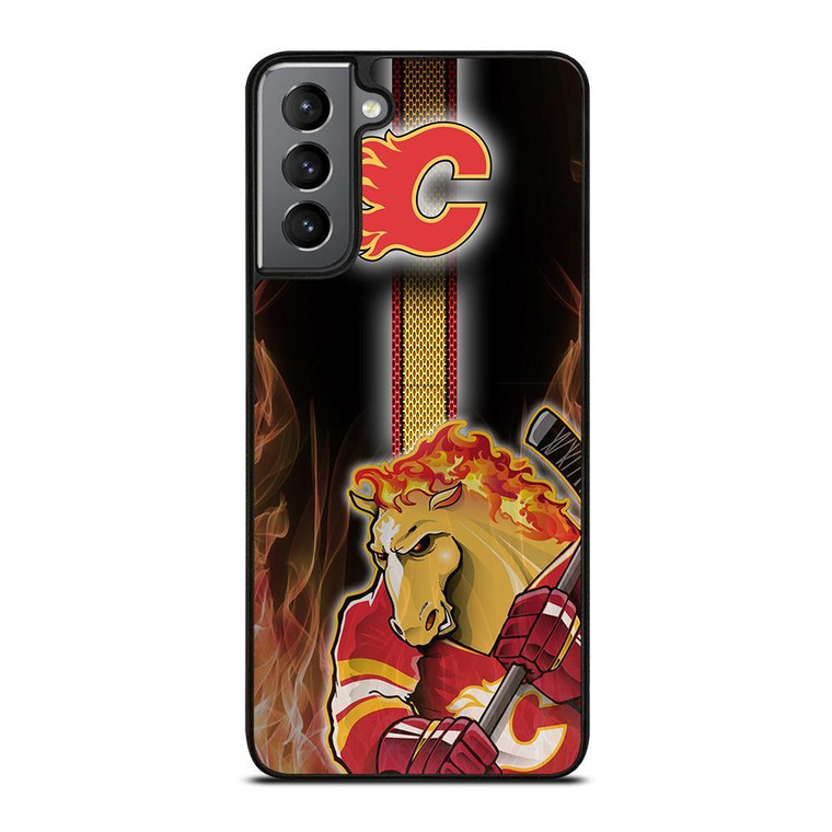 CALGARY FLAMES MASCOT Samsung Galaxy Case Cover
