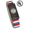 Wristband, Jewel, Magsnap, Adj Metal, Red-White-Blue - 09201 A