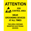 Area Warning Poster 17 Inch x 22 Inch - Pack of 5 - 06742 A