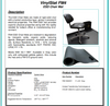 Cut Mat, Rigid Solid Vinyl Mat, Gray, 4' x 5' x 0.094" Data Sheet