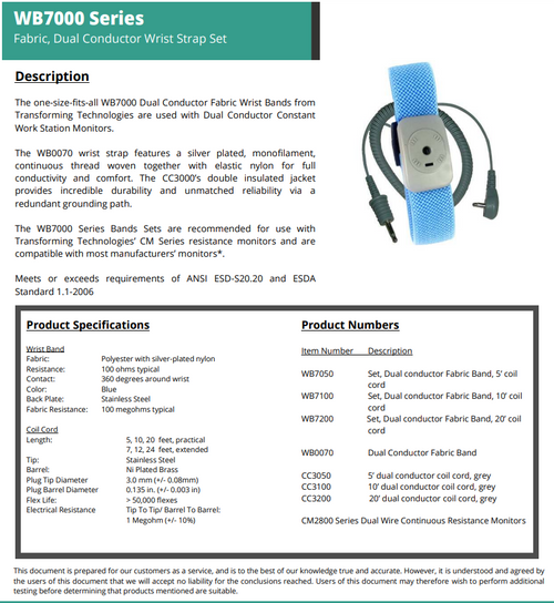Conductive Trash Can Dolly | WBASDM Data Sheet