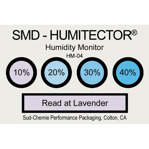 SCS 51015HIC125 Humidity Indicator Card, 3 Spot, 5%, 10%, 15%, 3 , 2 ,  Moisture Barrier Bags