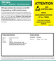ESD Sign – 17″x22″ – “Attention – ESD Control Area” – 5pack Data Sheet