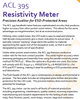 ACL Resistivity Meter 395 Data Sheet 2