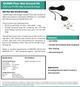 Floor Mat Grounding Kit, 1 Fm1515 Ground Cord, 1 Ground Snaps Cs1090 Data Sheet