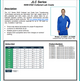 White, Full Length, Lapel Collar, Snap Cuff, ESD Jacket. - JLC5049 Data Sheet 2