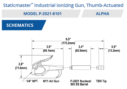 Pistolet a Mastic Piston Inversé Air Gun 290 Algoroc