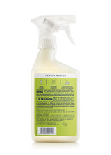 mrs meyers lemon verbena vinegar gel spray back label