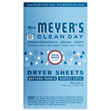 Front product packaging / front label artwork of the Mrs. Meyer’s Clean Day Dryer Sheets box.EN