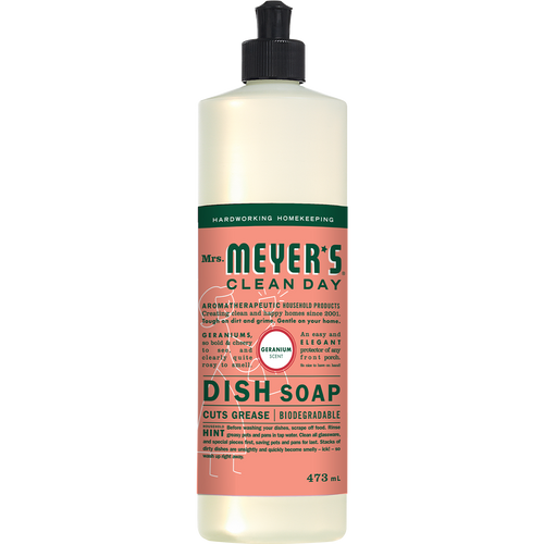mrs meyers geranium dish soap english label - EN