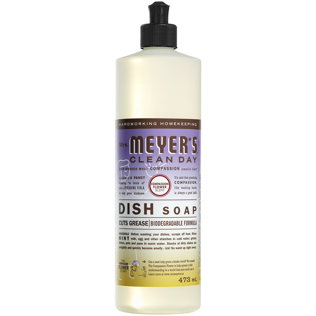 Mrs Meyers Compassion Flower Dish Soap