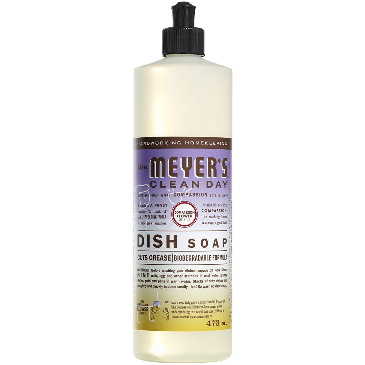 Mrs Meyers Compassion Flower Dish Soap