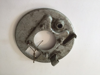 New Old Stock Innocenti Right Rear Brake Back Plate - Early 8"