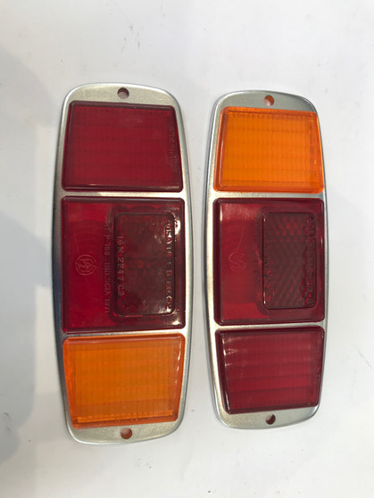 Pair of New Old Stock Bosatta Rear Light lenses - 10" models