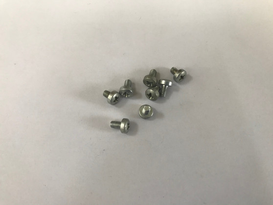 Set of 8 NOS  gem/lens screws for indicator pods