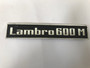 New Old Stock Lambro 600M Badge - two missing pins