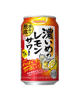 Sapporo Rich Lemon Sour Deep Aged Chu-Hi 350ml x 6 cans, alc 7%