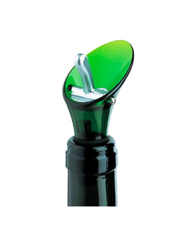 Funvino Color Sine Stopper & Pourer Green 8303