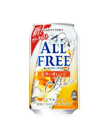 Suntory [Non-Alcoholic] ALL-FREE Clear Bitter Orange 350ml x 24 cans