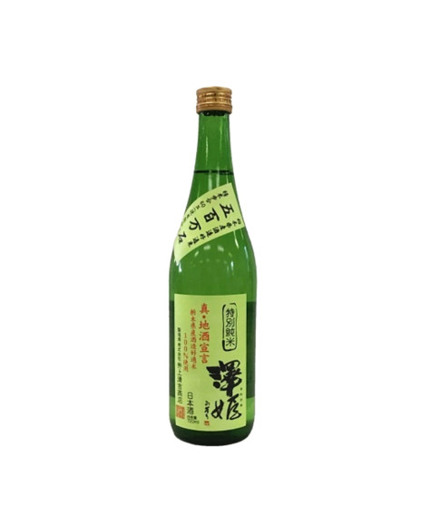 Sawahime Tokubetsu Junmai, 720ml alc 15%