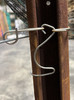 A PERMANENT 2-PIECE WIRE CLIP FOR THE C1-MAXI LINE POST.  MADE OF STAINLESS STEEL.