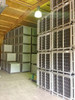 6-sided riddling/storage cages can be safely stacked up to  (5) high.