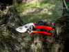 The lightweight MINI pruner is made of forged aluminum and if for use by right handed users only.