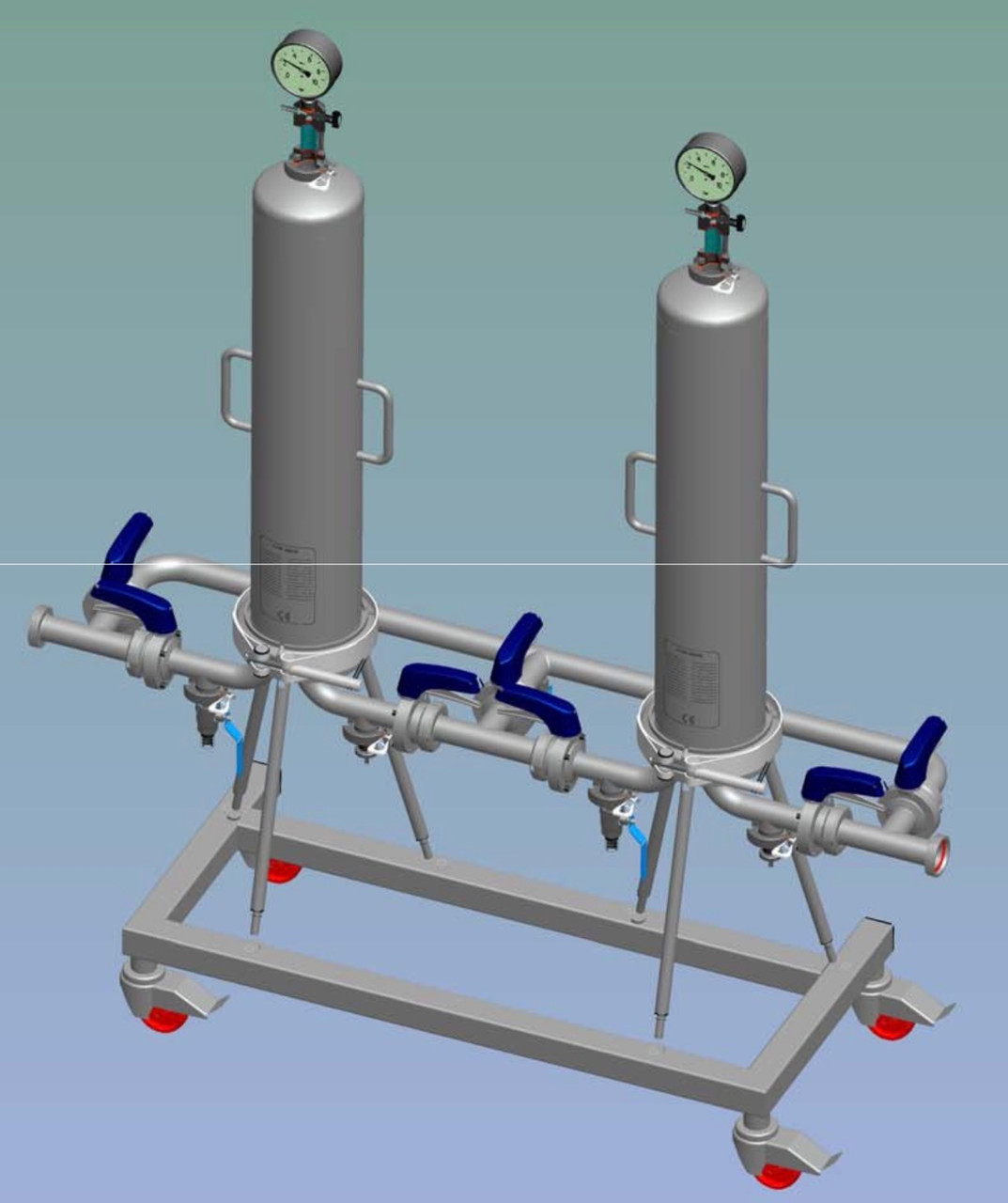 BP2 By-pass circuit for n° 2 housings