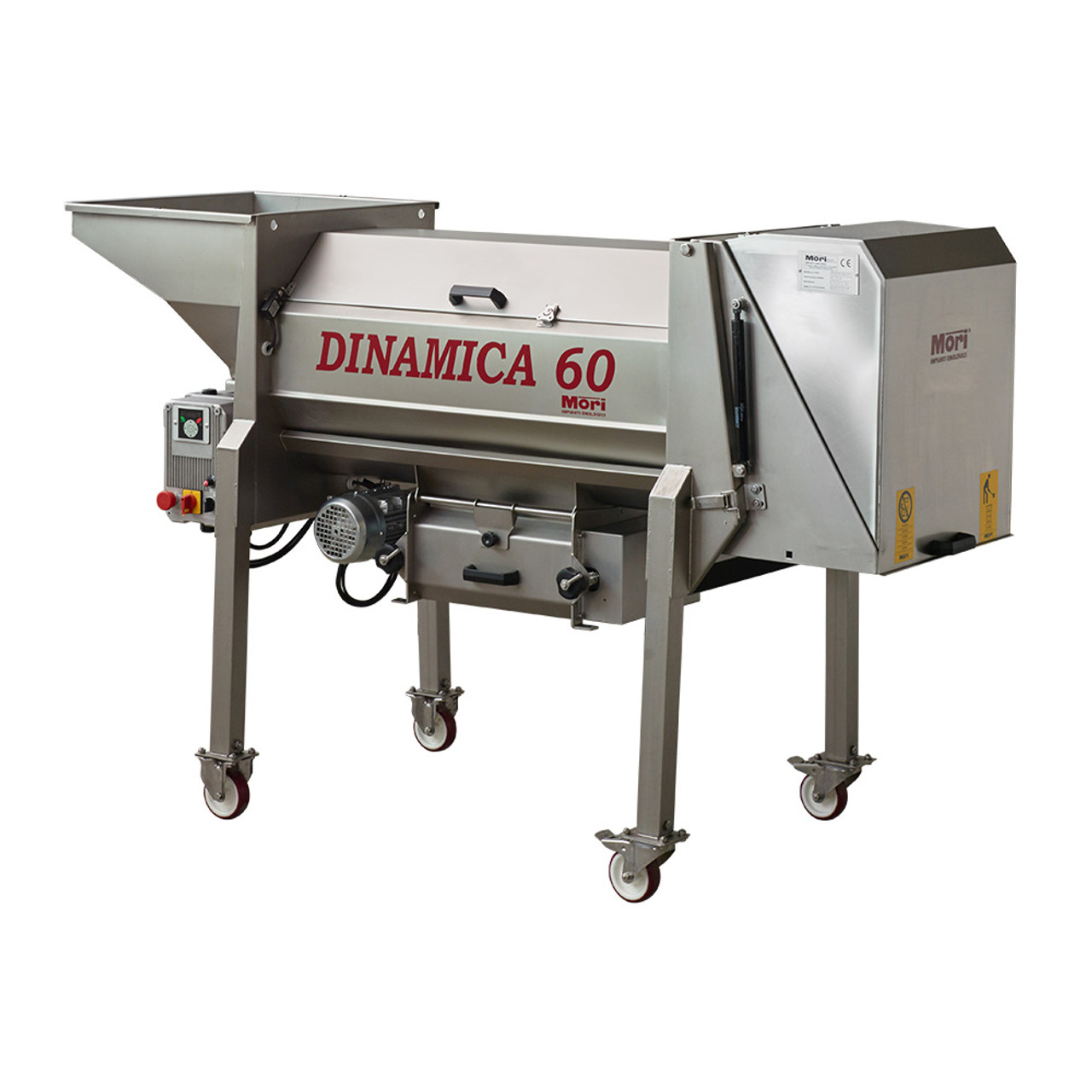 Dinamica D60 destemmercrusher with rulli crushing unit.