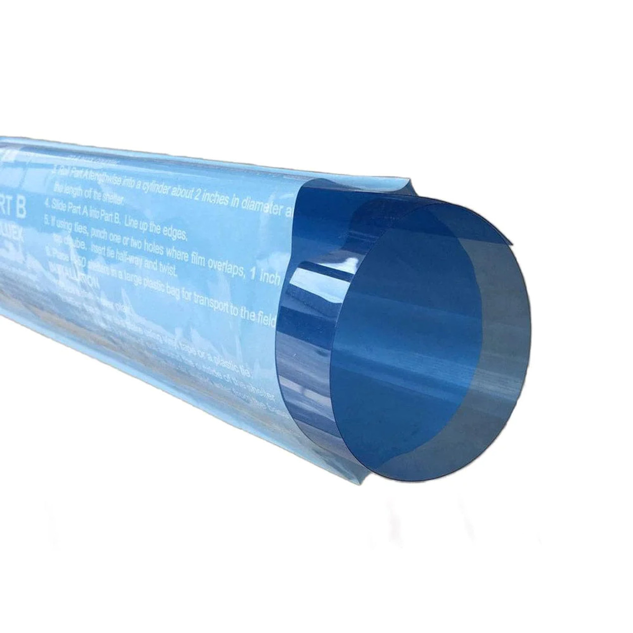 The Blue-X grow tube consists of two pieces: the inner sleeve (PART-A) and the one-time use outer bag (PART-B).