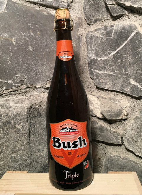 Amber bush beer, the strongest Belgian beer