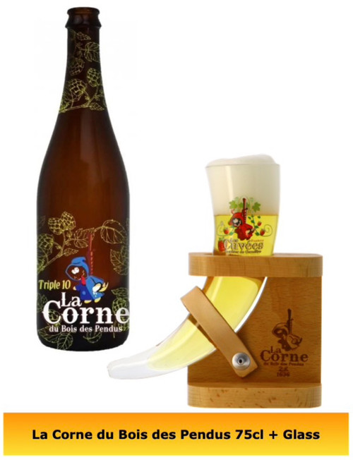 La Corne du Bois des Pendus box with 1 bottle of 75cl and 1 glass
