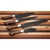 JJGeorge Handcrafted D2 Steel Knife Set – 4-Piece Collection with Leather Rollup Case