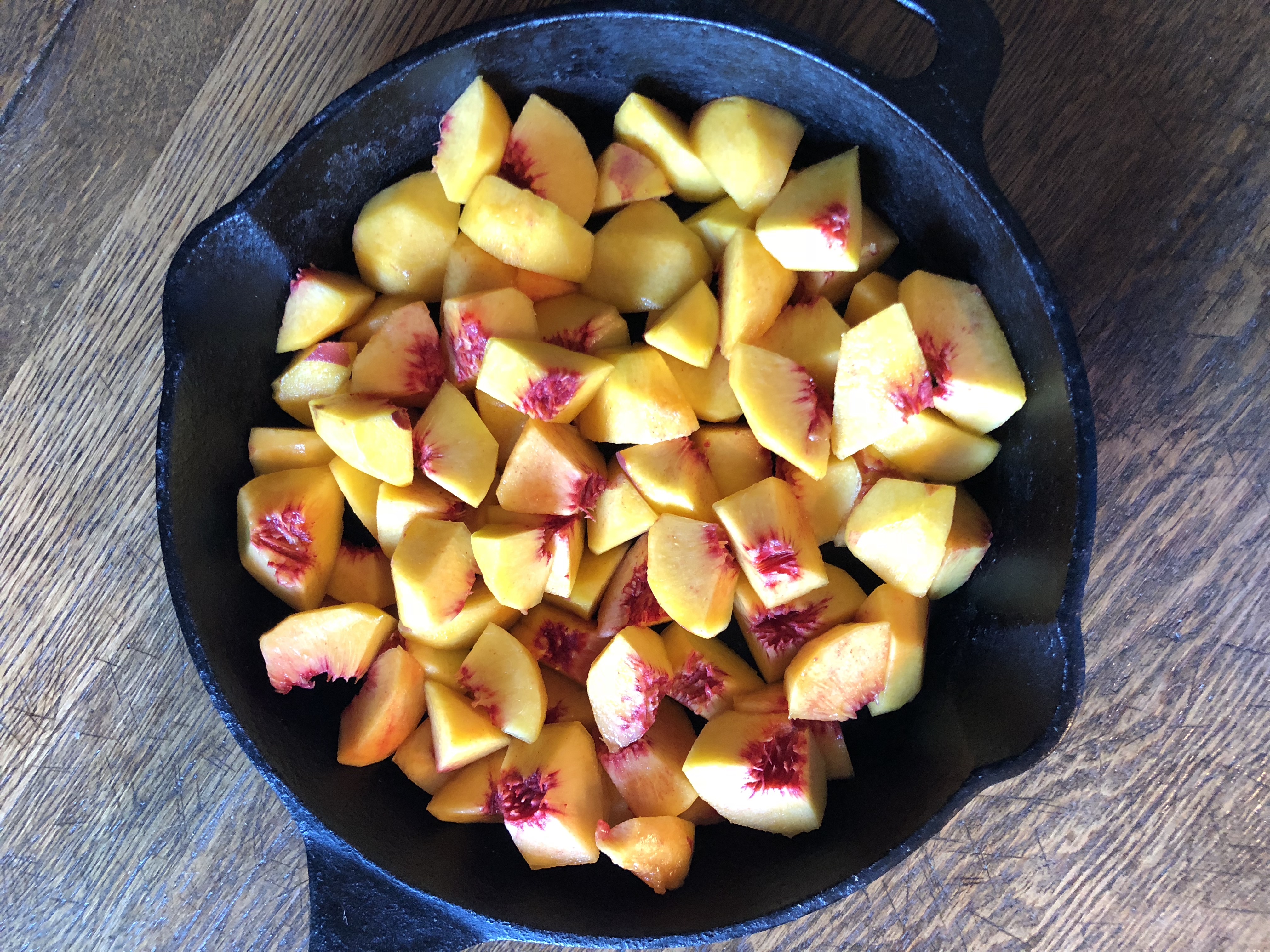 Cast Iron Peach Crisp