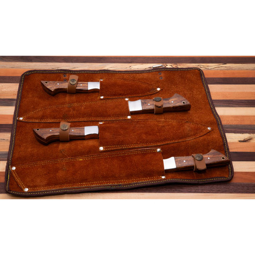 JJGeorge Handcrafted D2 Steel Knife Set – 4-Piece Collection with
