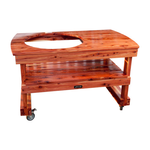 Extra Large Big Green Egg Table | XL Big Green Egg Table | JJGeorge