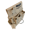 8 Pocket Drywall Hanging Pouch - Top Grain, Right Hand