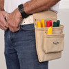 3 Pocket Nail Pouch Suede