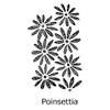 Poinsettia Foam Texture Roller Cover