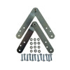 Tool Hinge Kit for 5' & 6' Flat-Top Sawhorse Ladders - 2 Hinges & Mounting Hardw
