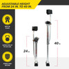 Adjustable Stilts Aluminum - 24 in. to 40 in. With Soft Strap