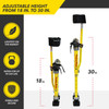 Adjustable Stilts Magnesium - 18 in. to 30 in. With Soft Straps