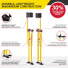 Adjustable Stilts Magnesium - 48 in. to 64 in. With Soft Straps
