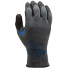 Showa Atlas 330 naturalrubber palm reinforced thumb, gray w/black coating - X-Large