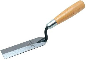 Kraft Tool Co- W. Rose™ 5" X 2-1/2" Pointing Trowel With Leather Handle