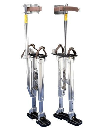 Warner 10771 24"-40" Pair Of Black Strap-N-Stride Drywall Stilts